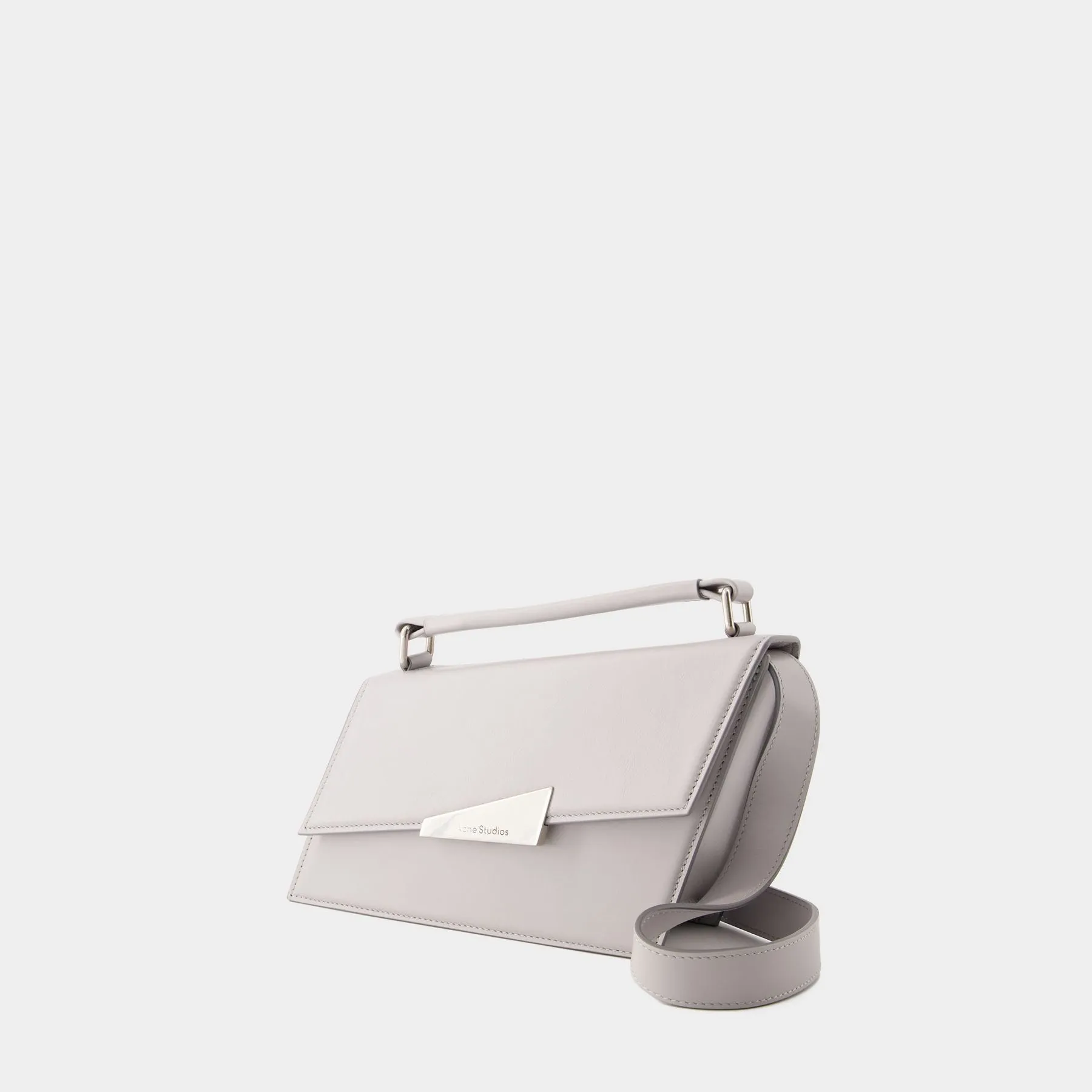 Acne Studios  Distortion Mini Crossbody Bag - Acne Studios - Leather - Light Grey