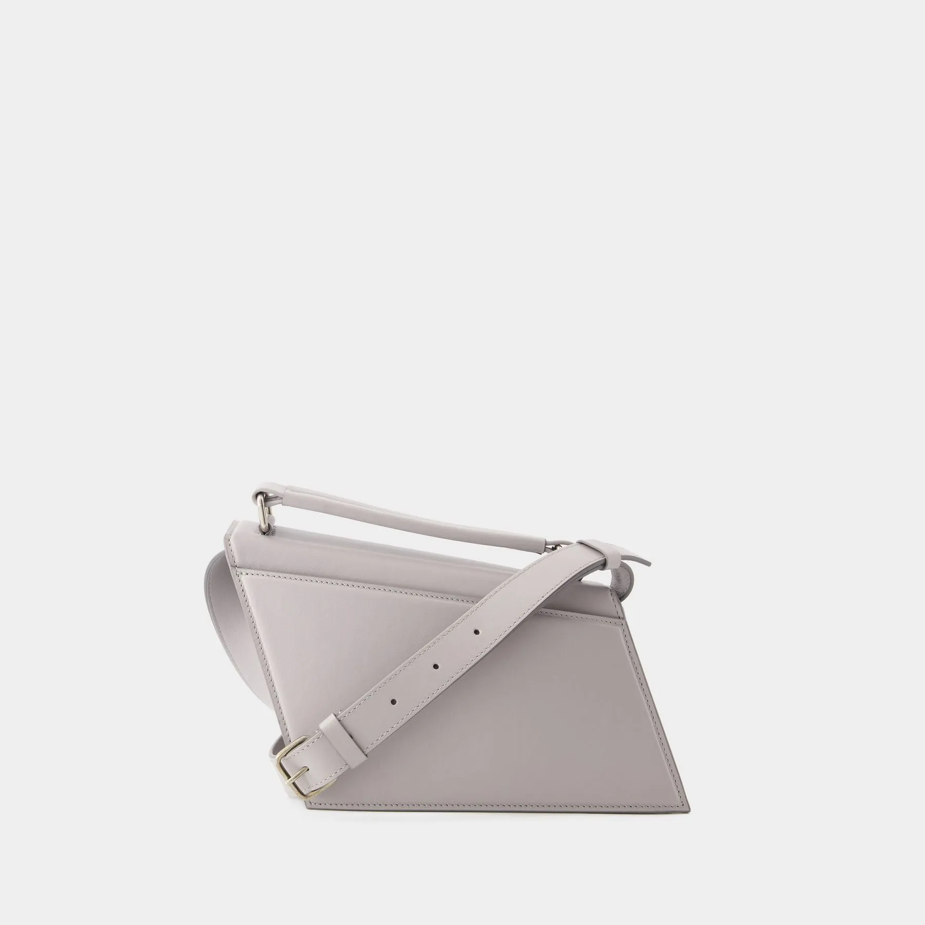 Acne Studios  Distortion Mini Crossbody Bag - Acne Studios - Leather - Light Grey