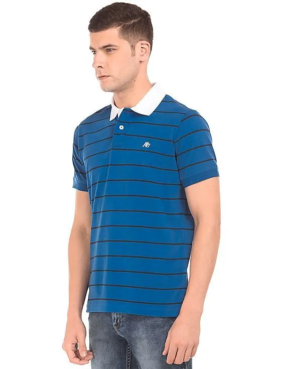 Aeropostale Regular Fit Striped Polo Shirt