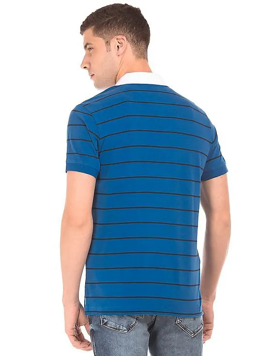 Aeropostale Regular Fit Striped Polo Shirt