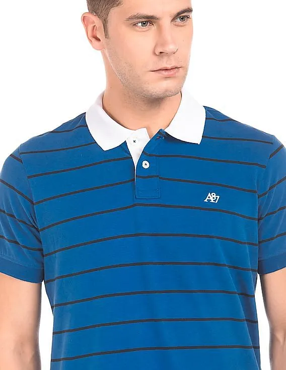 Aeropostale Regular Fit Striped Polo Shirt