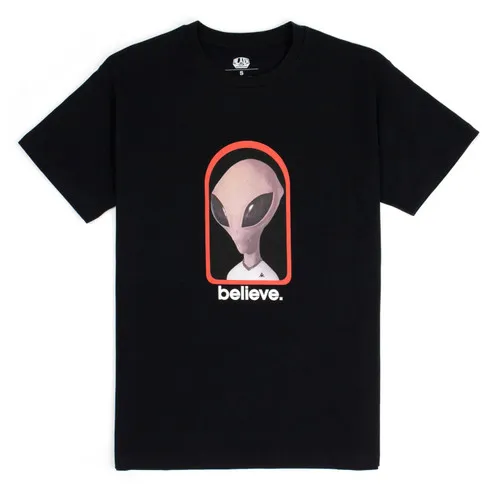 Alien Workshop Skateboards Mens T Shirt Believe Reality Black