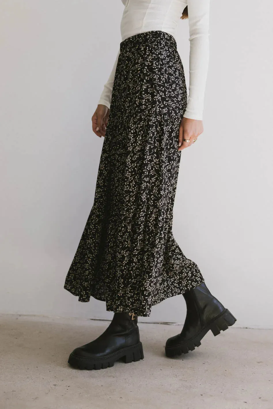 Allistair Foliate Maxi Skirt