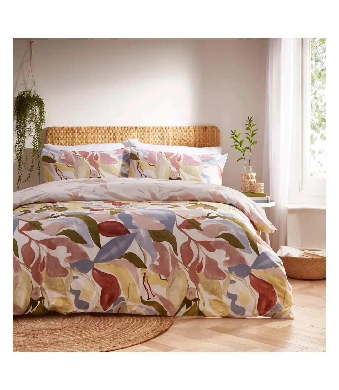 Amarosa reversible abstract duvet cover set plaster Furn