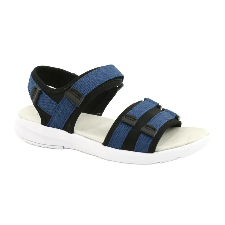 American Club Sport Sandals Leather insert RL45 / 21 black navy blue