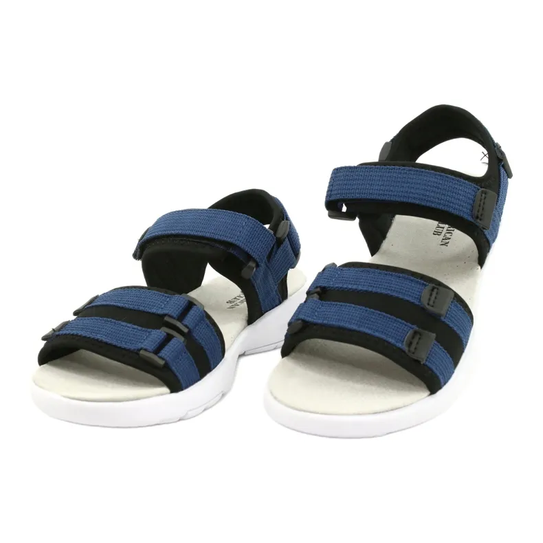 American Club Sport Sandals Leather insert RL45 / 21 black navy blue