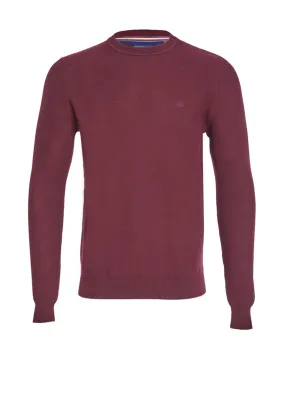 Andre Hook Knit Sweater, Burgundy