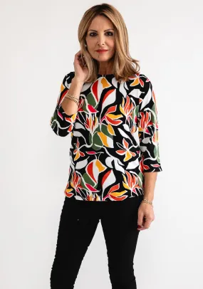 Anonymous Floral Printed Sweater, Black