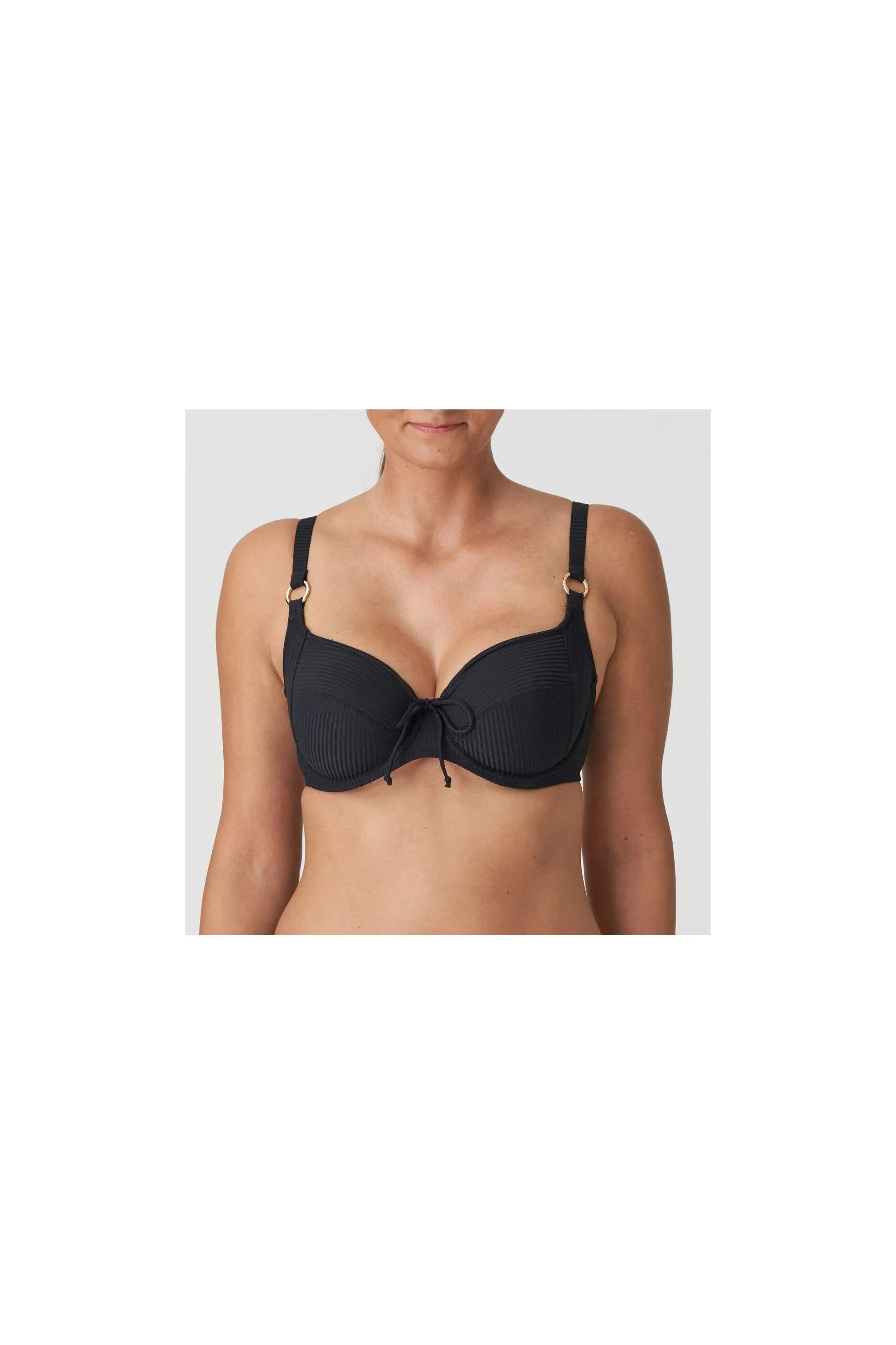 Black bikini underwired and non padded- Unas1 Primadonna Discount- Bikini underwired plus sizes, control       2023 Bradenburg,