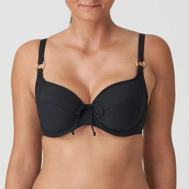 Black bikini underwired and non padded- Unas1 Primadonna Discount- Bikini underwired plus sizes, control       2023 Bradenburg,