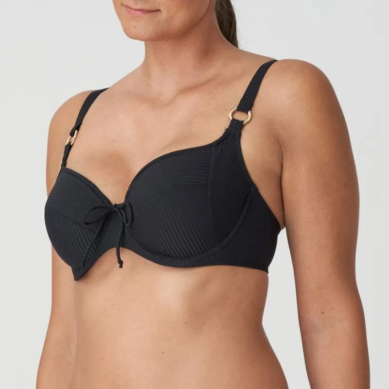 Black bikini underwired and non padded- Unas1 Primadonna Discount- Bikini underwired plus sizes, control       2023 Bradenburg,