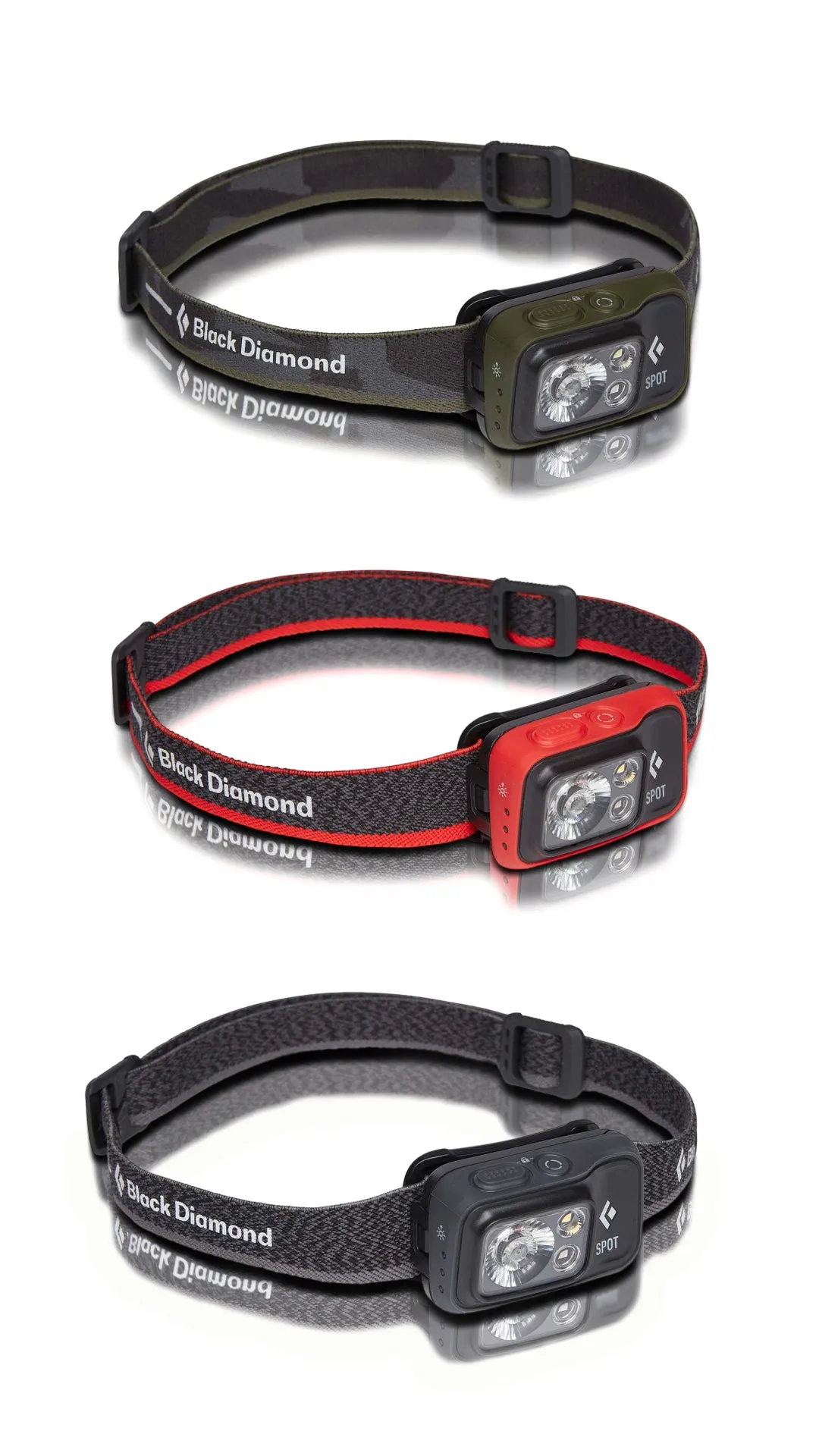 Black Diamond Spot 400 Headlamp - 400 Lumens, Waterproof, Adjustable Beam for Outdoor Adventures