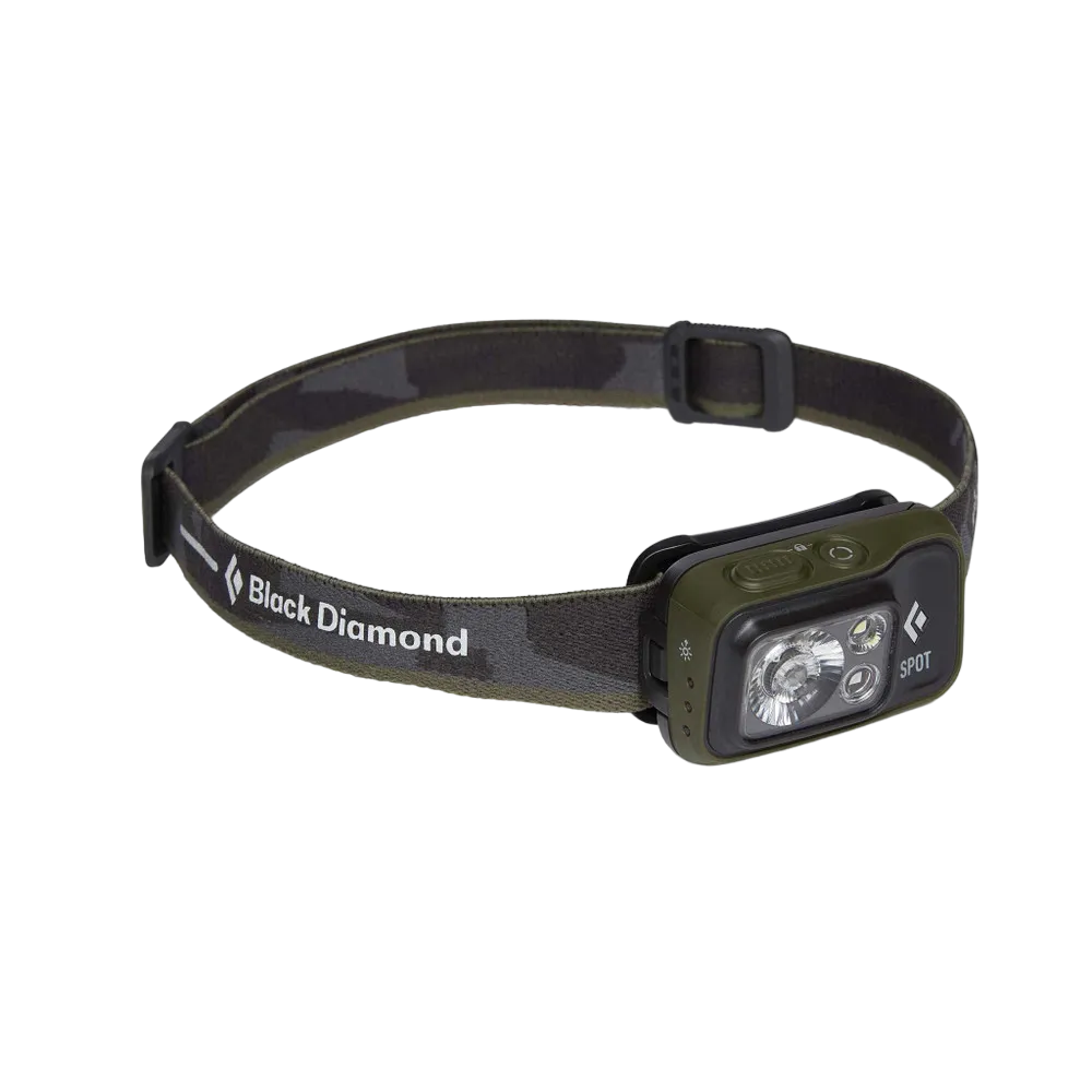 Black Diamond Spot 400 Headlamp - 400 Lumens, Waterproof, Adjustable Beam for Outdoor Adventures