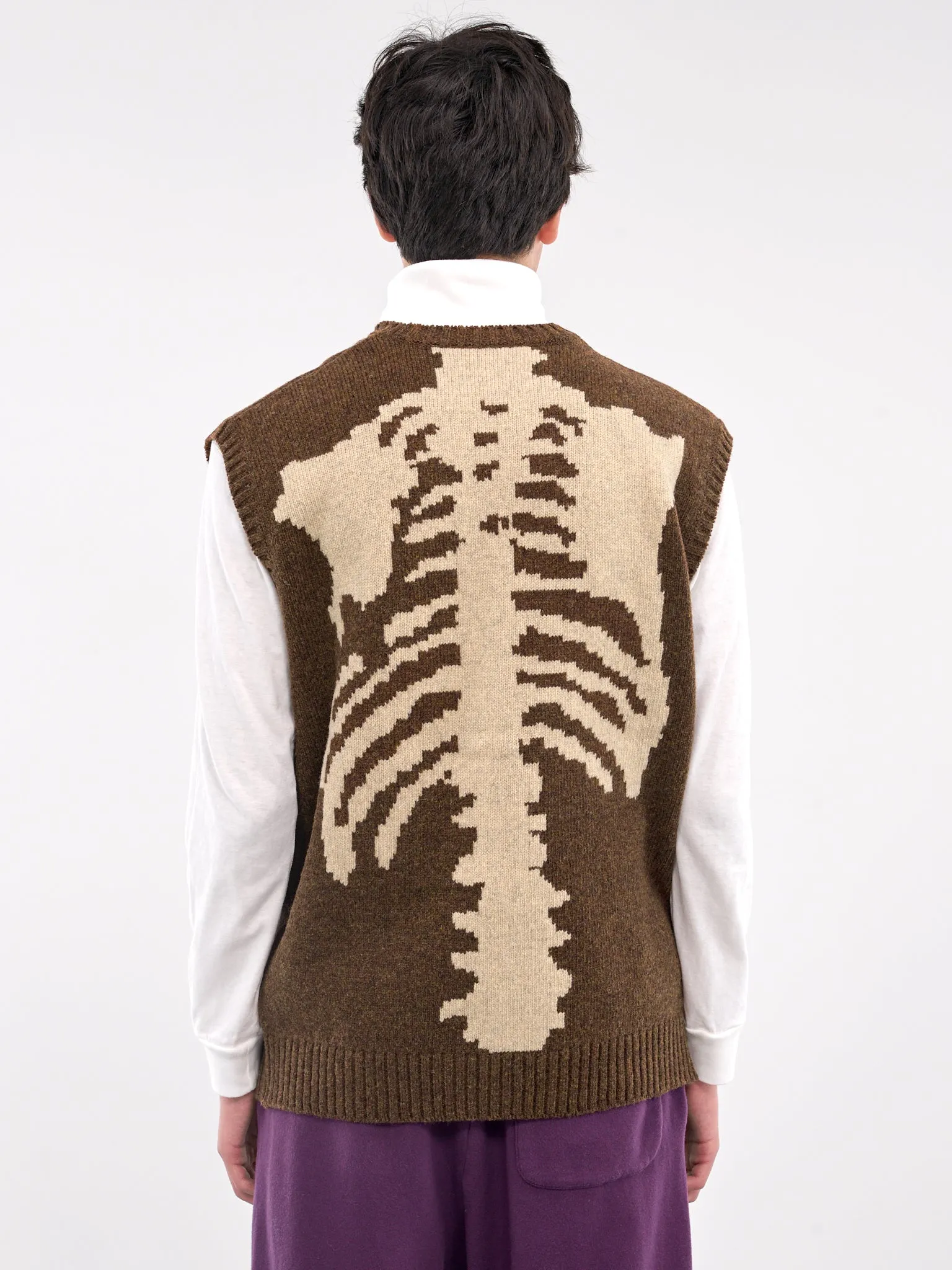 Bone Wool Vest (K2410KN078-BROWN)