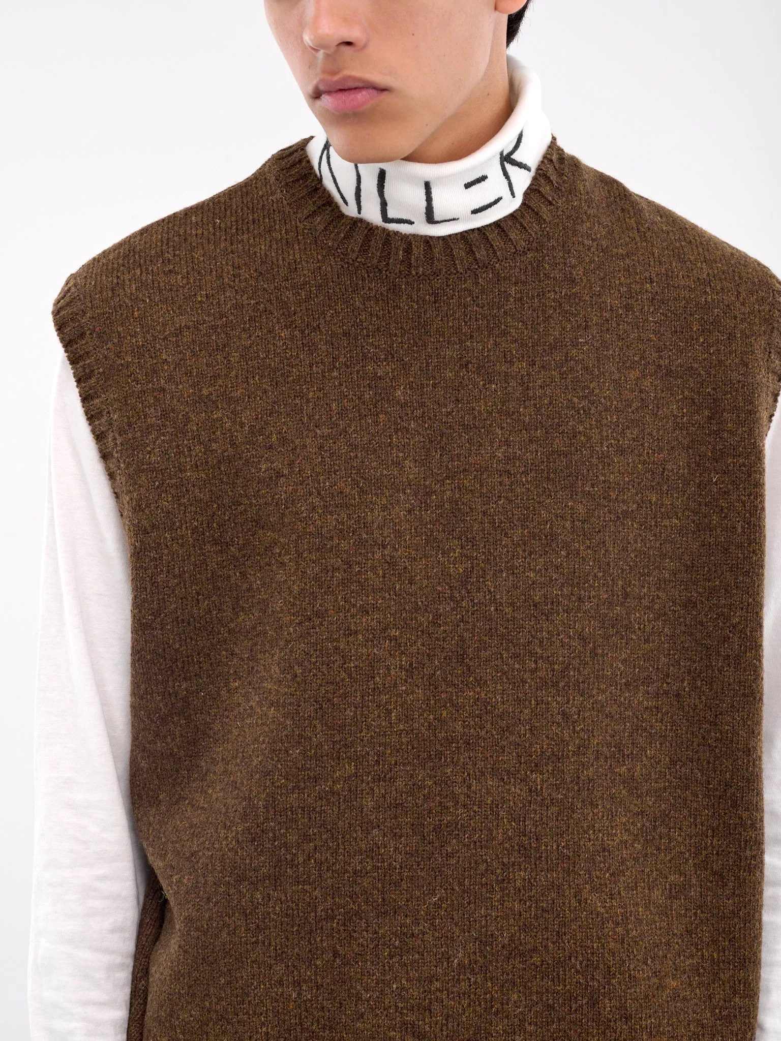 Bone Wool Vest (K2410KN078-BROWN)