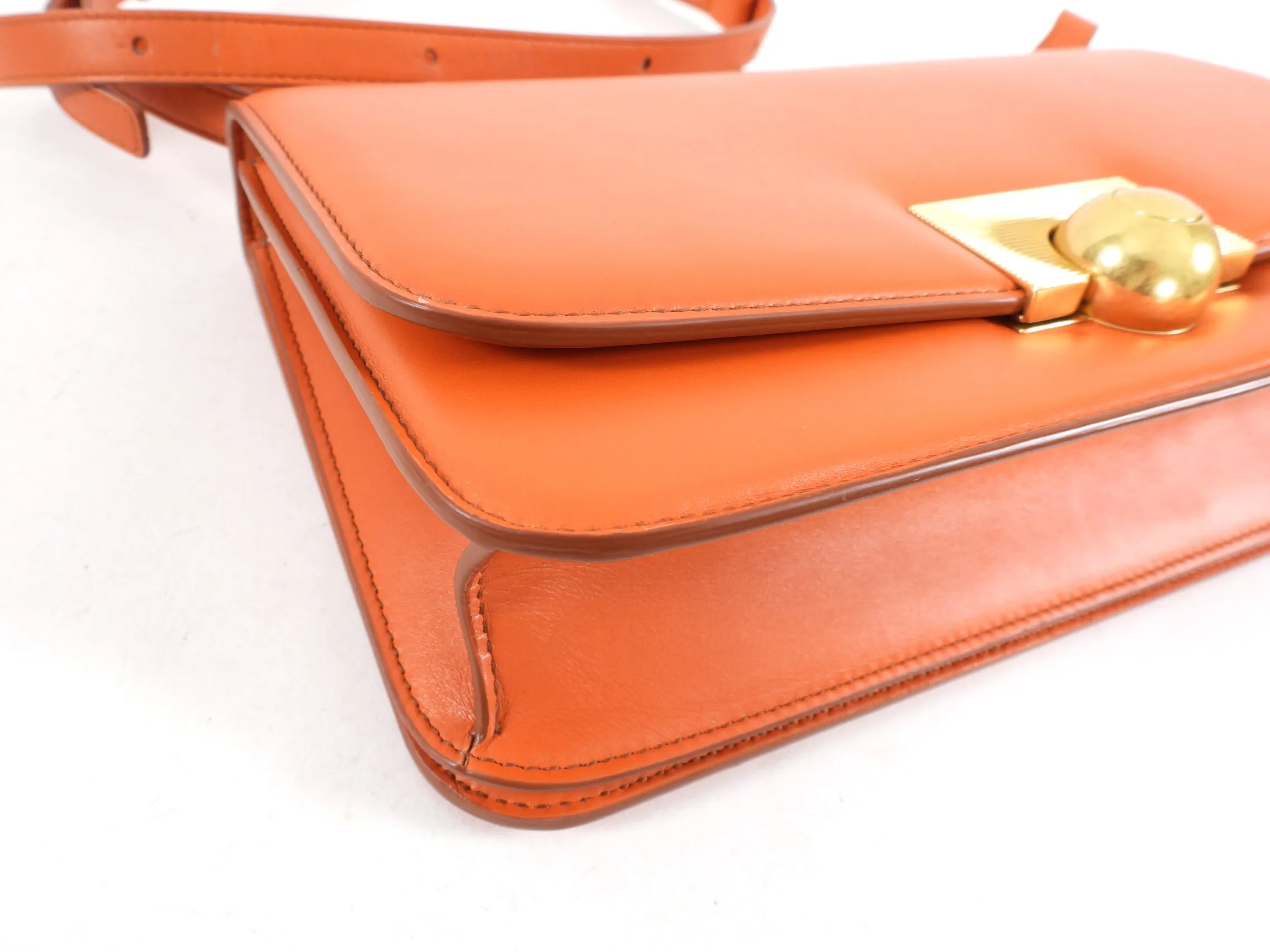 Bottega Veneta The Classic Orange Crossbody Bag