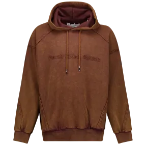 Brown Washed Hoodie