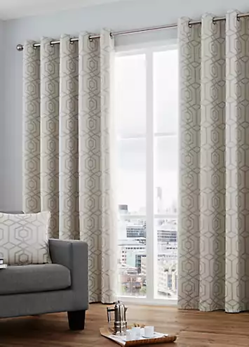 Camberwell Pair of Eyelet Lined Curtains | Kaleidoscope