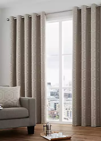 Camberwell Pair of Eyelet Lined Curtains | Kaleidoscope