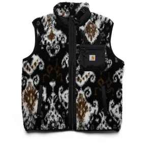 Carhartt WIP Prentis Vest Liner - Black/Black Baru Jacquard