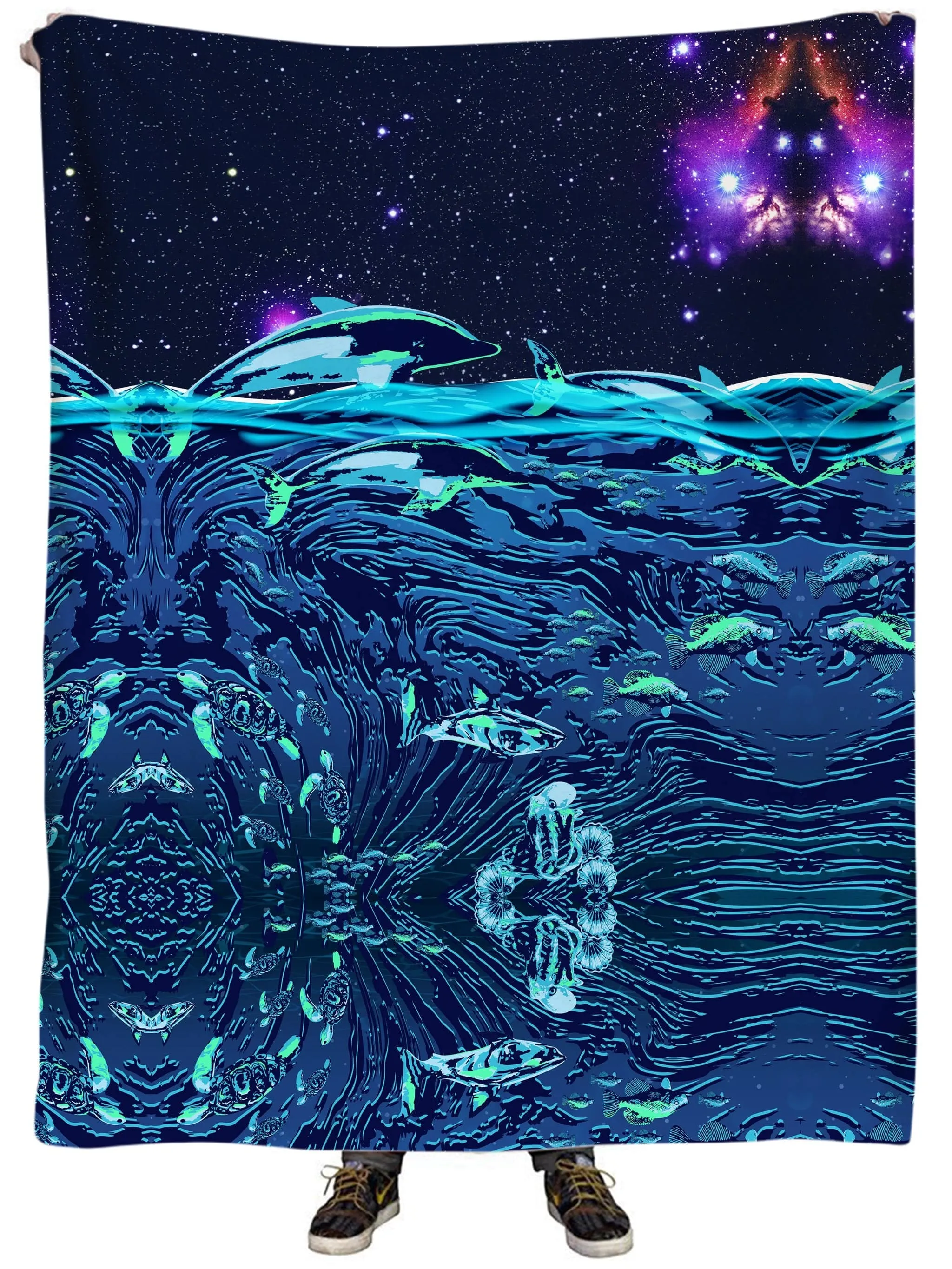 Celestial Seascape Plush Blanket