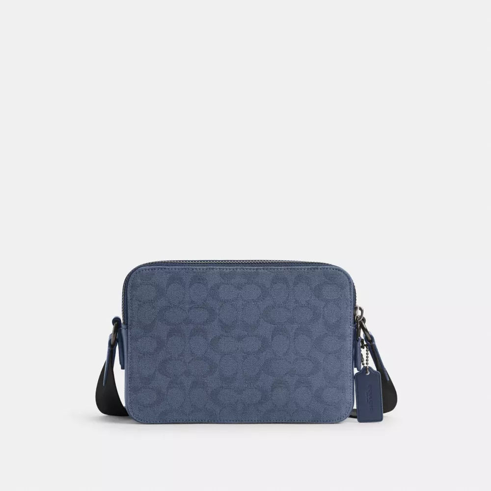 CHARTER CROSSBODY BAG 24 IN SIGNATURE CANVAS JACQUARD