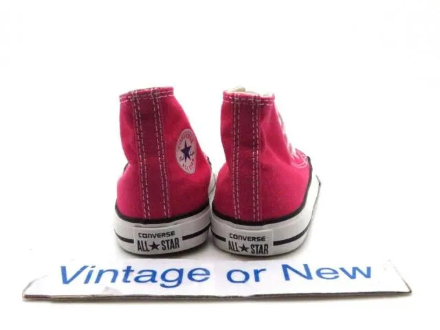 Converse all star hi chuck taylor raspberry canvas toddler sz 5