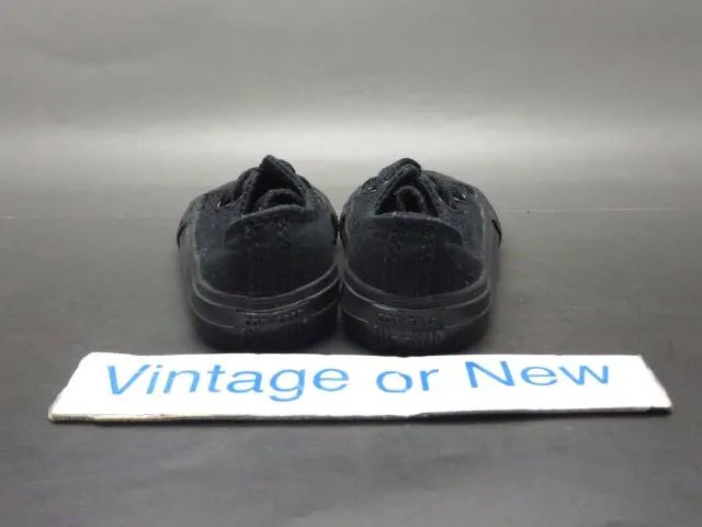 Converse all star low chuck taylor black canvas toddler sz 3