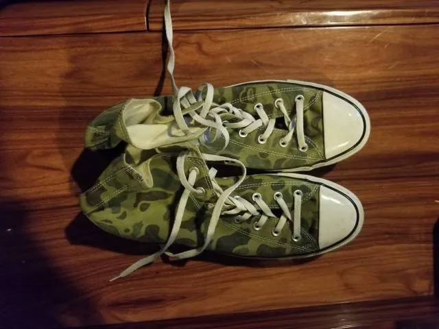 Converse chuck taylor all-star hi 'camo olive branch'