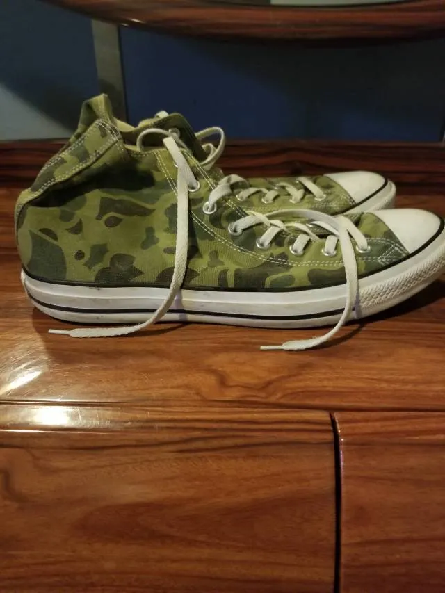 Converse chuck taylor all-star hi 'camo olive branch'