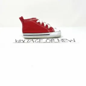 Converse first star chuck taylor ct hi red canvas crib 88875 sz 3