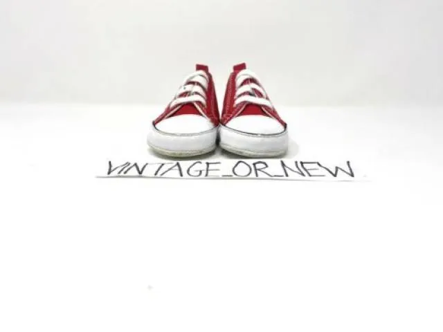 Converse first star chuck taylor ct hi red canvas crib 88875 sz 3