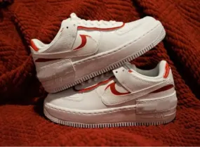 Custom Nike Air Force 1 Shadow Custom Red