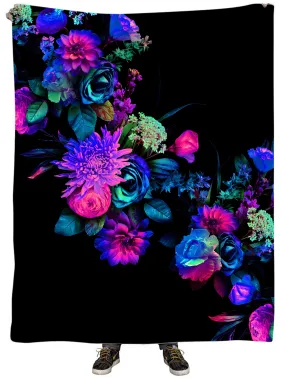 Darkest Bloom Plush Blanket