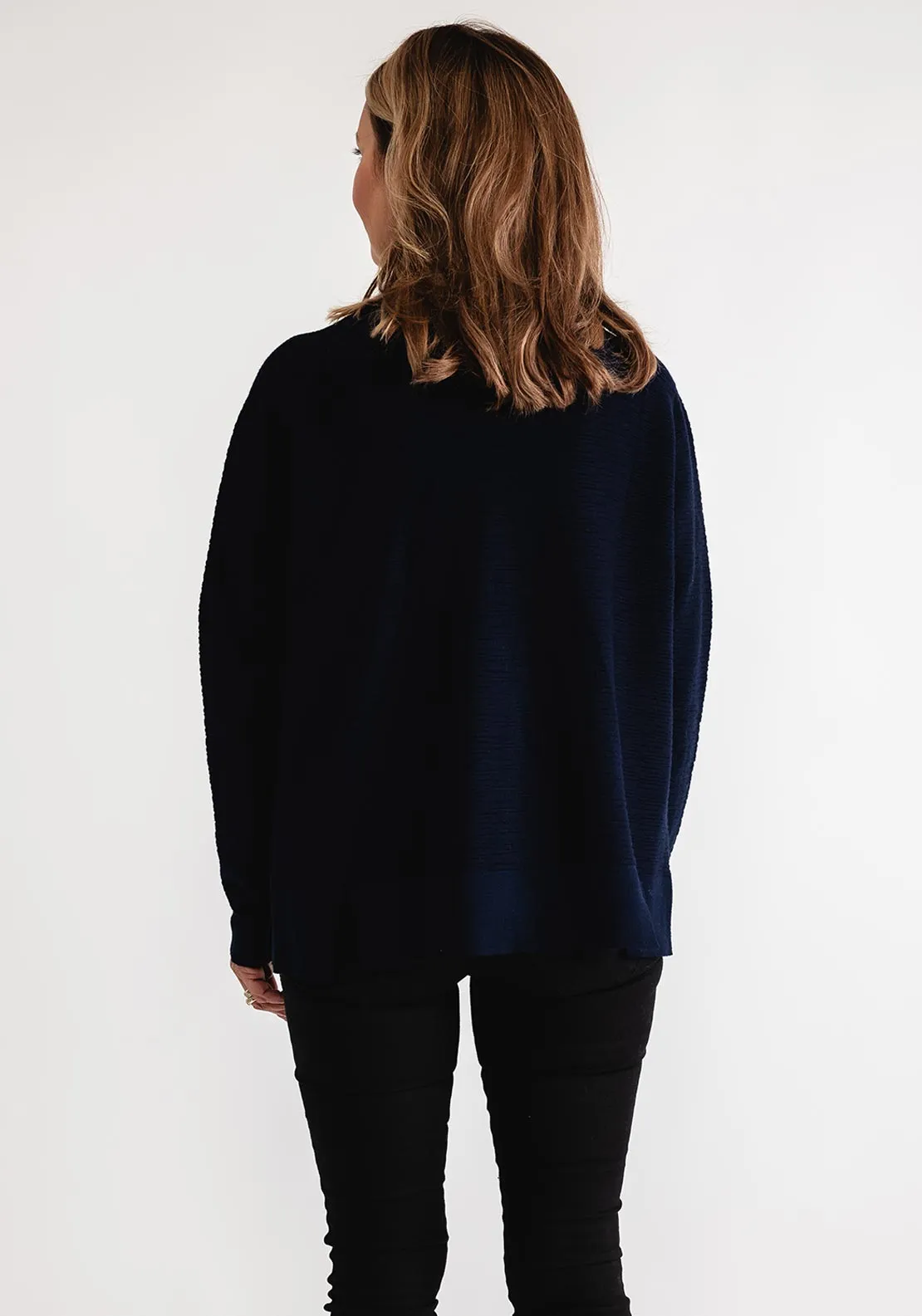 d.e.c.k by Decollage Open Front Cardigan, Navy