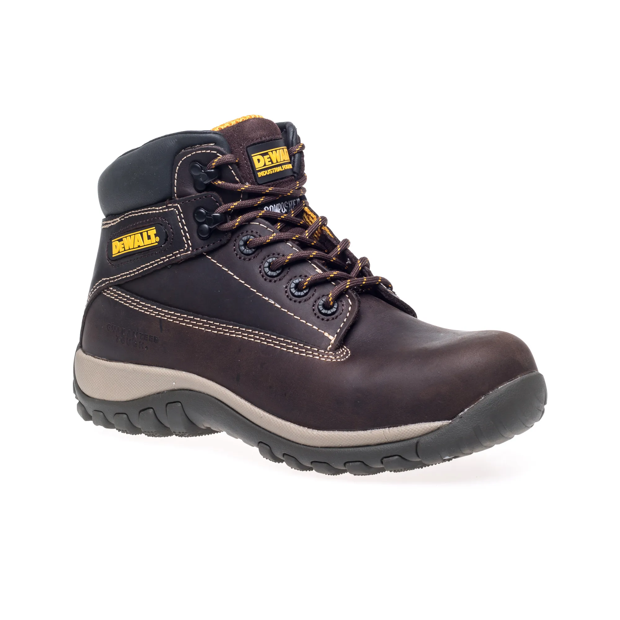 Dewalt Hammer Safety Work Boot Non-Metallic Brown Size 7