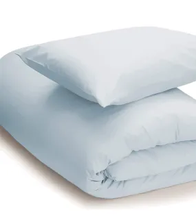 Easycare percale duvet cover duck egg blue Belledorm