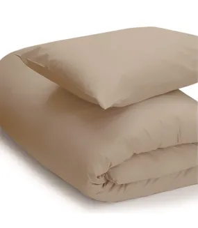 Easycare percale duvet cover walnut whip Belledorm