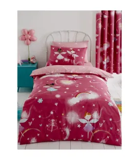 Fairy duvet cover set pink/white Generic