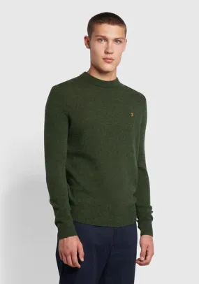 Farah Birchall Crew Neck Sweater, Evergreen