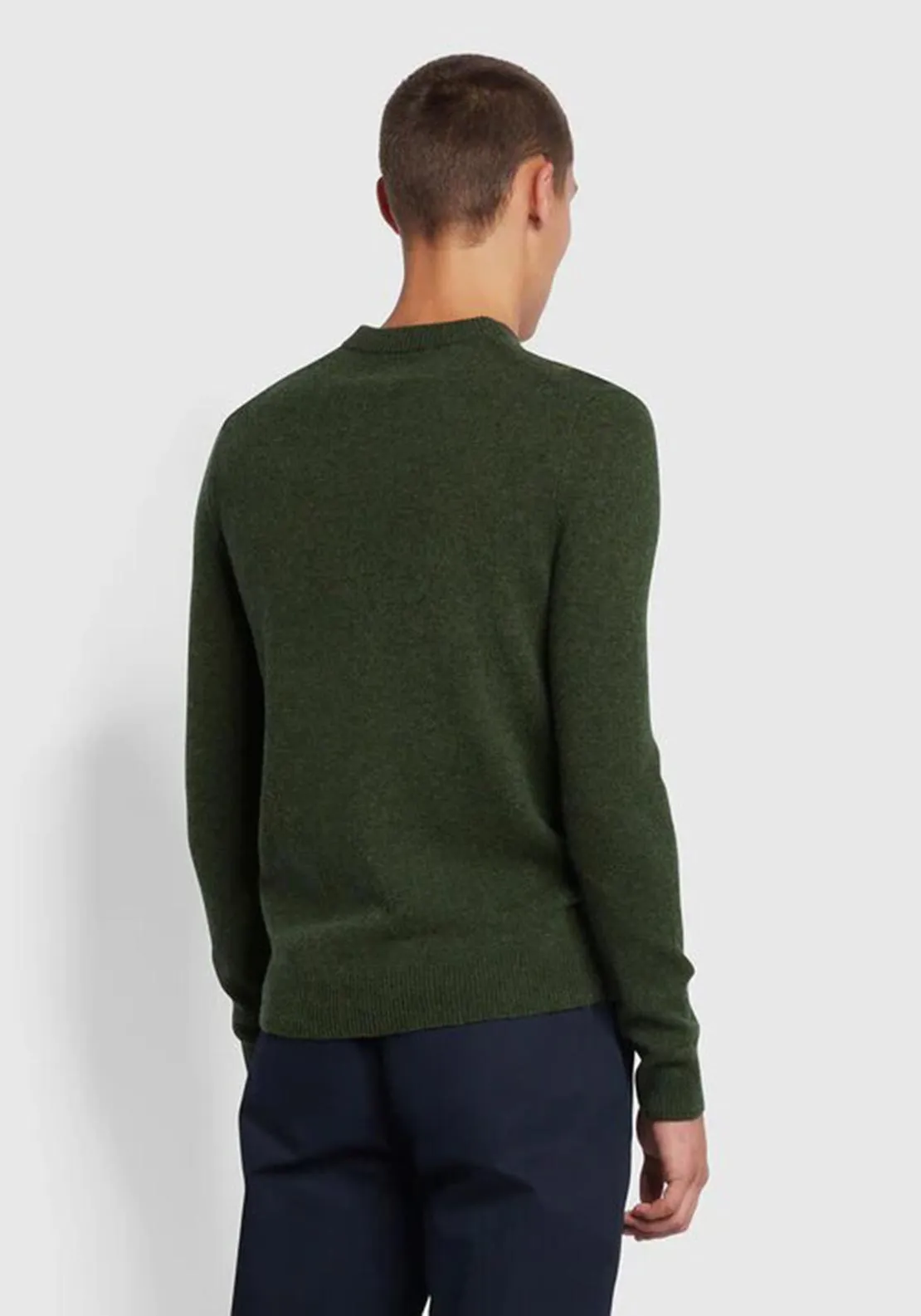 Farah Birchall Crew Neck Sweater, Evergreen