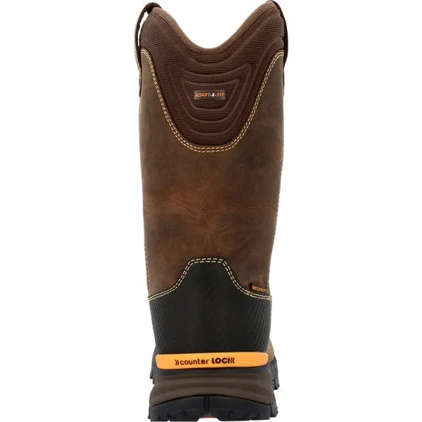 Georgia Boot Men's Wellington Brown TBD Waterproof Work Boot GB00598