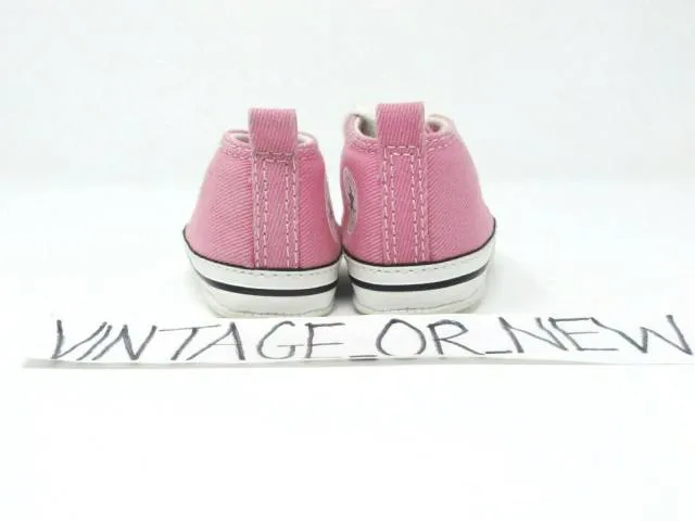 Girls' converse first star chuck taylor ct hi pink canvas crib 88871 sz 1