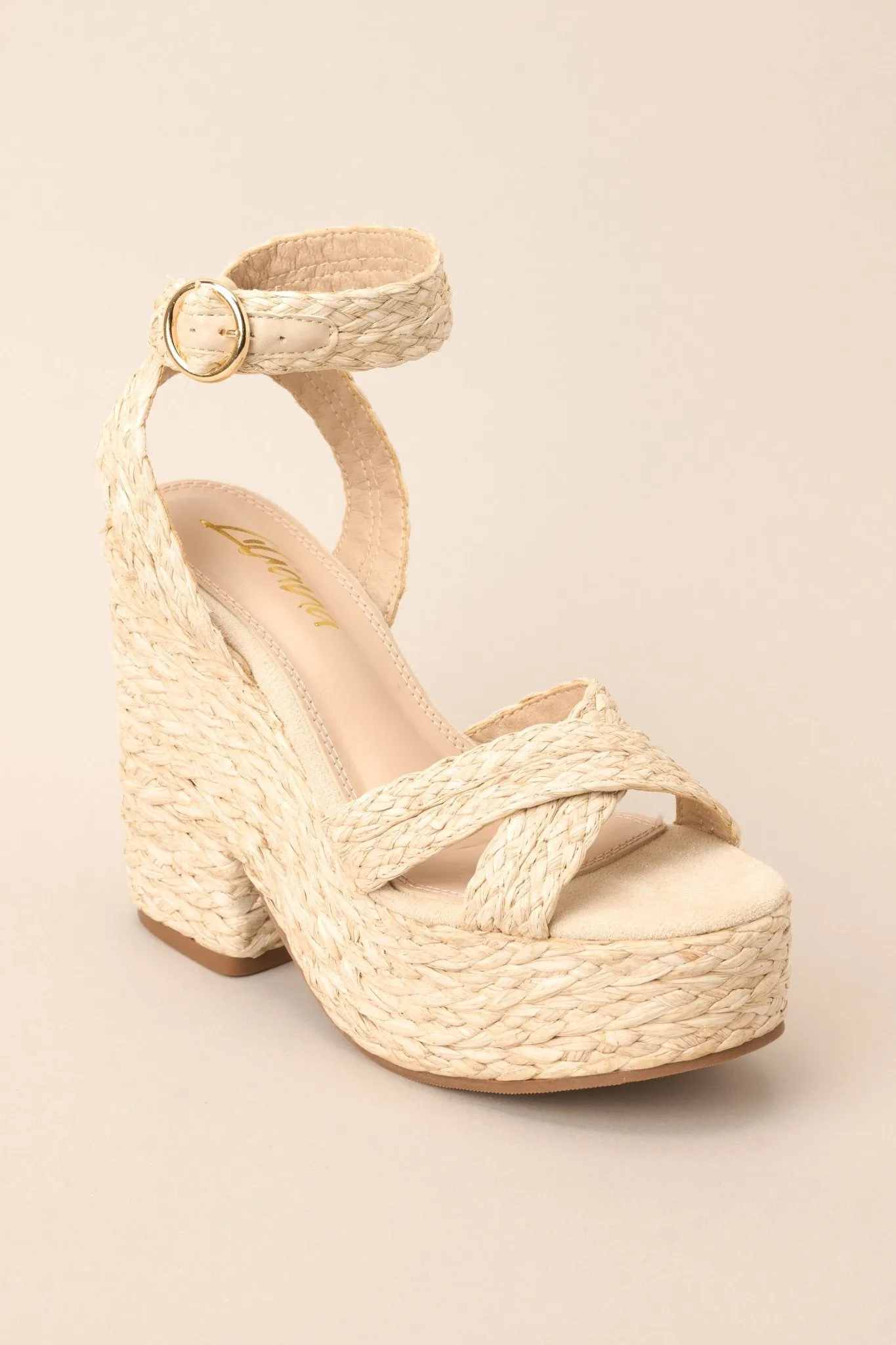 Good Sense Raffia High Heel Sandals