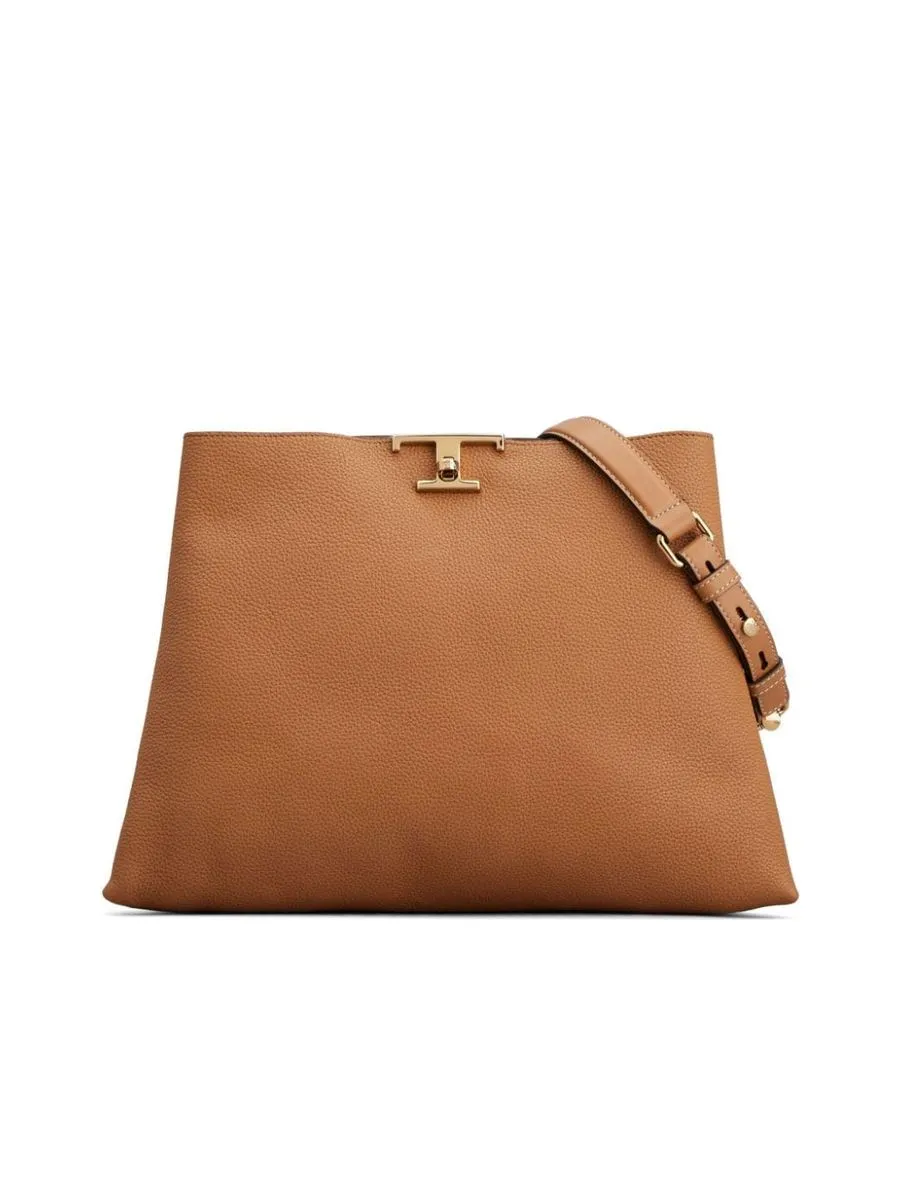 Grained Texture Shoulder Bag