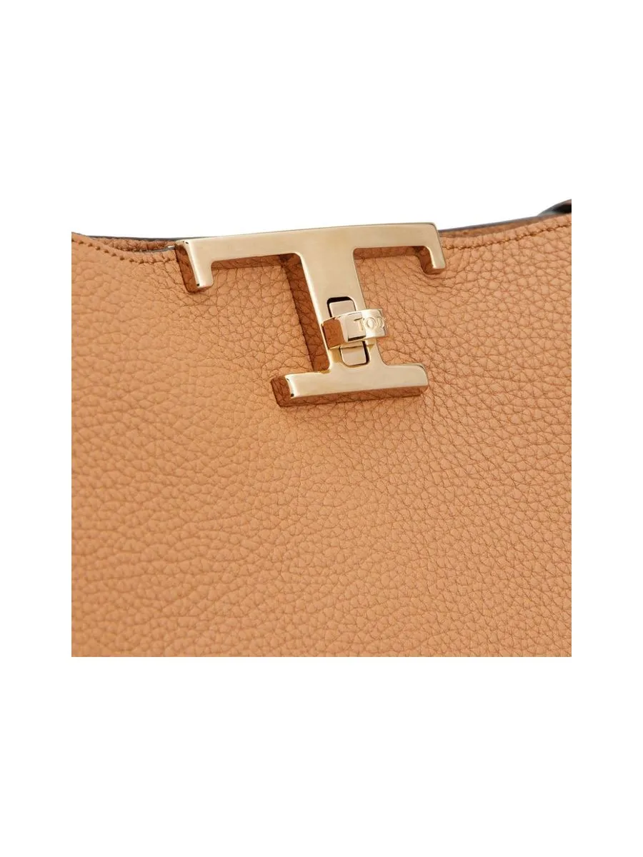 Grained Texture Shoulder Bag