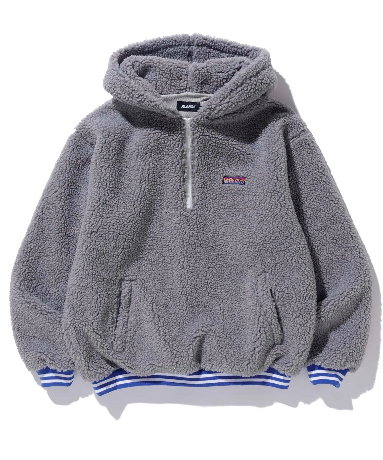 HALF ZIP BOA HOODIE