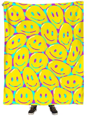 Happy Tabs Plush Blanket