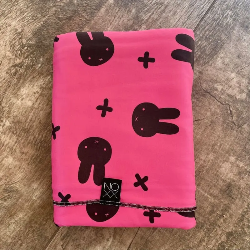 Hipster Bunny Pink | Kids Throw Blanket