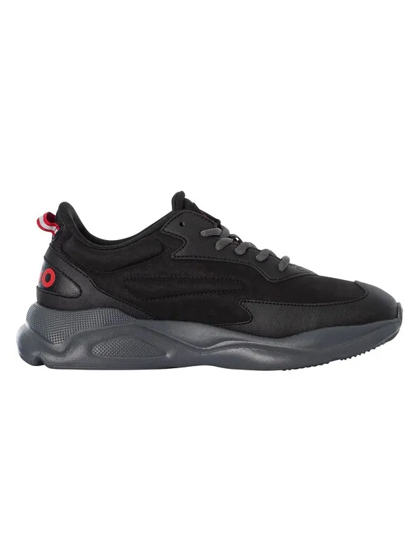 HUGO Leon Running Trainers - Charcoal